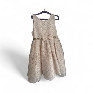 Elegant Pink Kids Dress with Bow